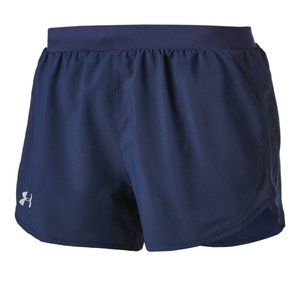 Under Armour Women's Fly By Navy Blue Athletic Running Shorts